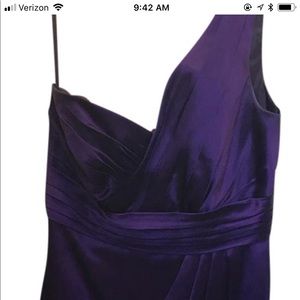 Melissa Sweet Purple Bridesmaid Short Formal Dress